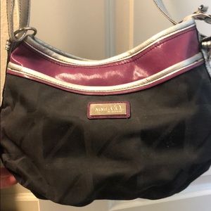 Pink, black and silver Nine and Co purse